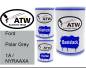 Preview: Ford, Polar Grey, 1A / NYRAAXA: 500ml Lackdose + 500ml Klarlack + 250ml Härter - Set, von ATW Autoteile West.